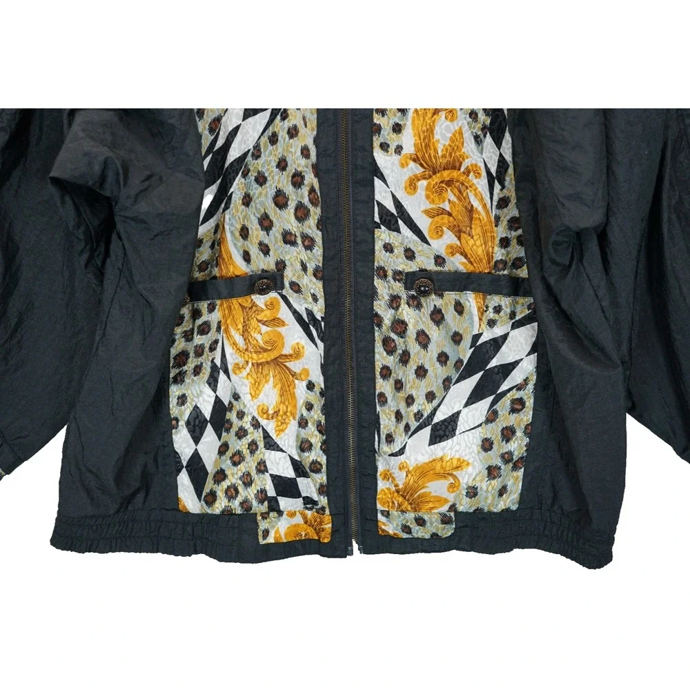 Vintage Venezia Vitale 80s Women's Windbreaker Bomber Style Full Zip‎ Size 14/16